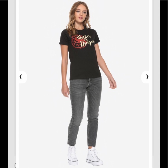 HOT TOPIC GAMES OF THRONES Mother of Dragons TEE! - Picture 2 of 4